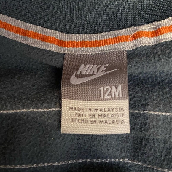 Nike kids grey  and orange track suit in‎ size 12M - Picture 4 of 8
